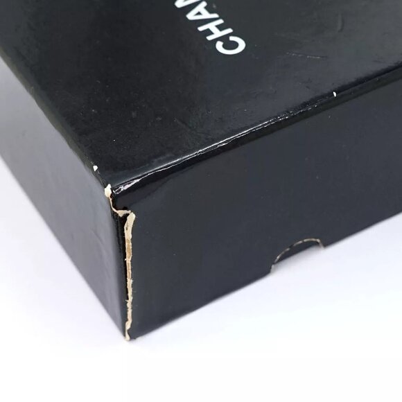 CHANEL CC Logos Clear Lucite Bangle Bracelet 7.8" Gold Tone 97P Auth w/Box #2240 - Picture 11 of 16